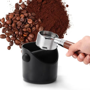 Coffee Knock Box Anti Slip Shock-Absorbent Espresso Grind Grounds Container Dump Waste Bin Home Cafe Accessories Barista Tools