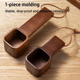 Coffee Spoons Coffee Measuring Scoop for Ground Beans Tea Sugar Delicate Wooden Handle Home Barista Accessories