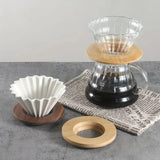 〔YY32〕Coffee Filter Stand Pour Over Filter Stand Cone Coffee Dripper Holder Rack Wooden For Origami Coffee Filter Cup Holder