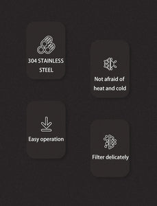 BINCOO 350ml/800ml/1000ml Coffee Maker Pot French Press Coffee Maker Stainless Steel Double Walled Insulated Coffee Maker Pot