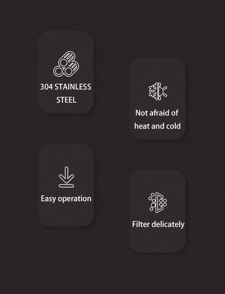 BINCOO 350ml/800ml/1000ml Coffee Maker Pot French Press Coffee Maker Stainless Steel Double Walled Insulated Coffee Maker Pot
