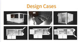 Restaurant Shipping Bar Movable Container Modular Kitchen Office Shipping Container Office Restaurant