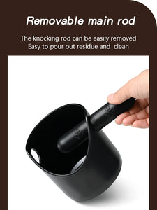 Coffee Knock Box For Grind Waste Grounds Dump Anti-slip Pad Shock-Absorbent With Removable Bar Espresso Maker Cafe Barista Tools
