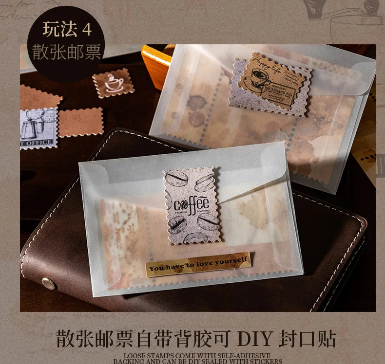 125piece Scrapbook Paper Coffee Business Planner Kit Professional Coffee Shop Worksheets Log Sheets Notebooks Memo Collage