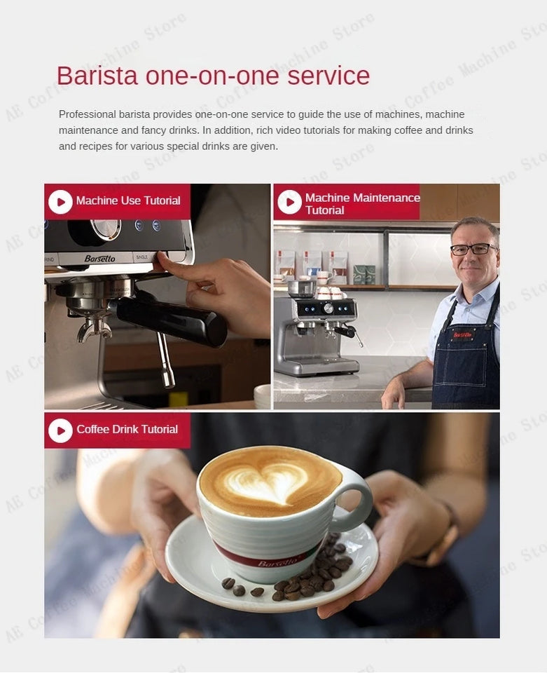 Integrated Grinder Coffee Machine Commercial Semi-automatic Espresso Machine Steam Milk Frother Multi-function Coffee Machine