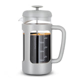 Easyworkz French Press  Coffee Tea Maker with Borosilicate Glass,Soft Grip Handle