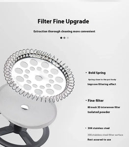 GIANXI Hand Press Coffee Maker Multi-function Filter Coffee Maker Home Brewing Coffee Maker Tea Filter Cold Brew Pot