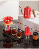 Bincoo Hand Brewed Coffee Pot，Ceramics Filter Cup， Sharing Pot，Hand Brewed Coffee Gift Box Set，Home Barista Kitchen Accessories