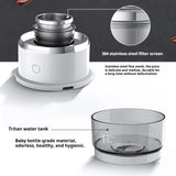 Electric Coffee Maker Portable Mini Coffee Machine 304 Stainless Steel Hand Rushing Coffee Pot for Travel Portable Home Brew Pot