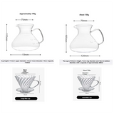 A52Q-Coffee Maker Set With Pour Over Function Coffee Sharing Pot Featuring Scale And Filter Cup For Home Or Office 450ML