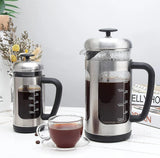Easyworkz French Press  Coffee Tea Maker with Borosilicate Glass,Soft Grip Handle