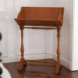 Solid Wood Art Shelf Display Stand Living Room Floor Display Rack Magazine Rack Organizer Small Bookcase Room Wooden Furniture