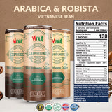 VINUT 280ml Cold Brew Coffee Arabica Robusta Non-GMO Dairy & Gluten-Free Private Label Factory Pricing with Free Sample