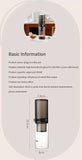 Protable Glass Drip Filter Ice Drop Coffee Maker Cold Brew Dutch Coffee Maker Pot Specialized Barista with 100pcs Filter Paper