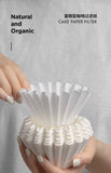 Coffee Filter Papers 50 Sheets 1-2Cups 3-4Cups Paper Filter #155  #185 Pour Over Coffee Dripper & Wave Dripper Barista Tools