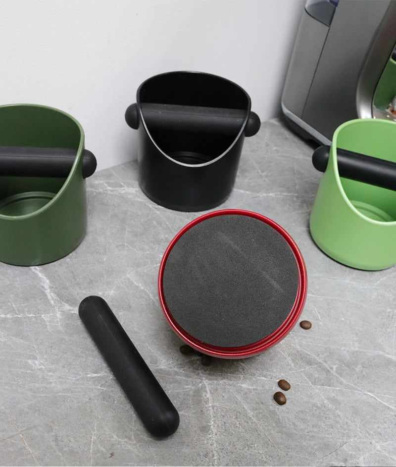 Coffee Knock Box For Grind Waste Grounds Dump Bin Anti-slip Pads Shock-Absorbent With Removable Bar Espresso Maker Barista Tools