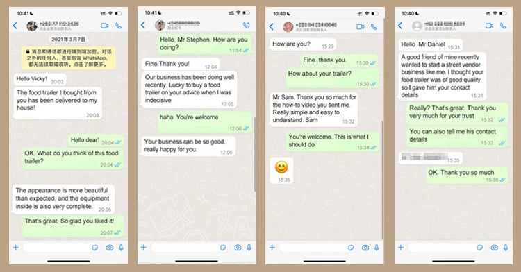 Mobile Snack Business Truck Small Food Trailer Vending Cart