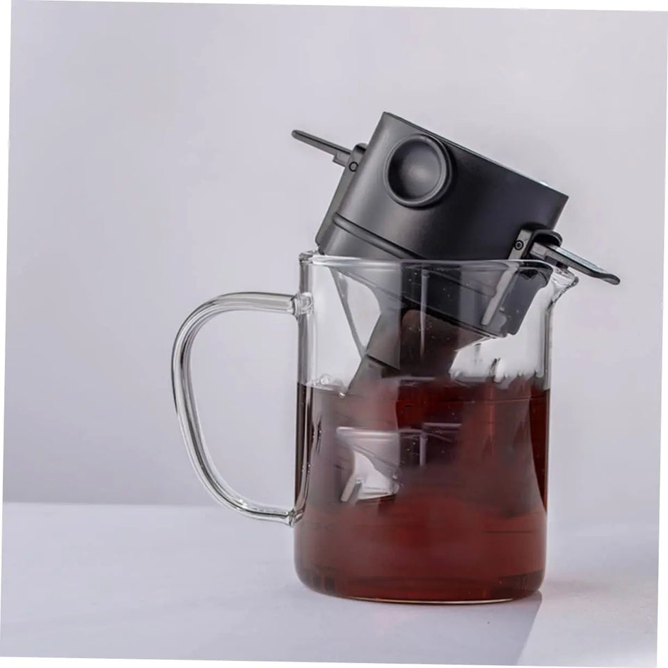 Coffee Powder Filter Cup Portable Foldable Hand Brewing Double-Layer Stainless Steel Coffee Filter Food Grade Pp Restaurant Home