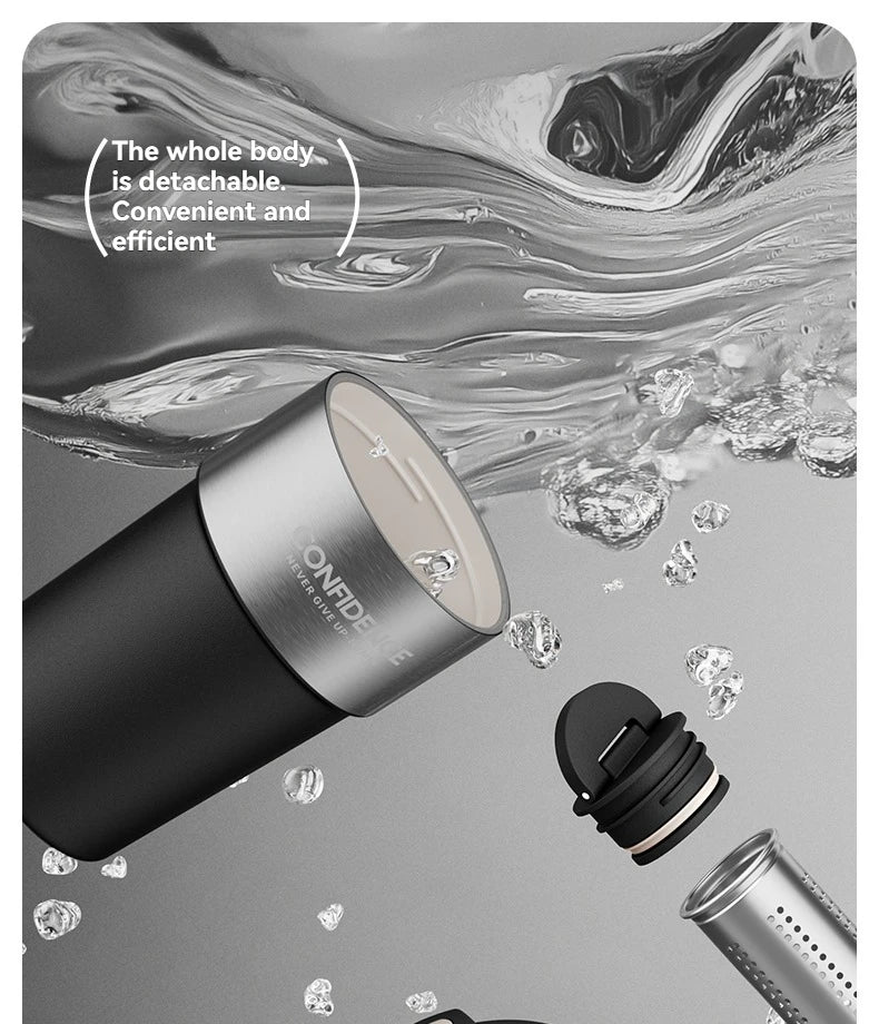 Coffee Cup Cold And Hot Insulated With Filter Chamber Office And Leisure Stainless Steel Cup  Ice Cubes Hold