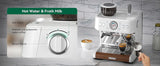 Coffee and Espresso Maker Combo All in One Coffee Machine, 20 Bar Cafe Espresso Machine with Milk Frother for Latte Cappuccino