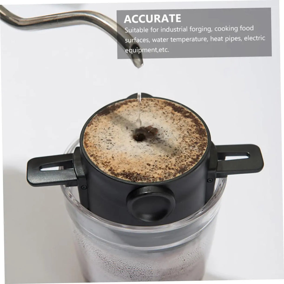 Coffee Powder Filter Cup Portable Foldable Hand Brewing Double-Layer Stainless Steel Coffee Filter Food Grade Pp Restaurant Home