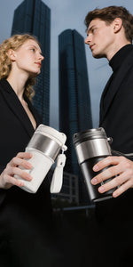 Coffee Cup Cold And Hot Insulated With Filter Chamber Office And Leisure Stainless Steel Cup  Ice Cubes Hold