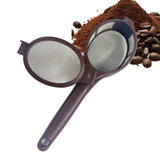 Coffee Powder Filter Spoon Household Tea Strainer Infuser Portable Fine Mesh Filter With Ergonomic Handle For Coffee Tea Juicing