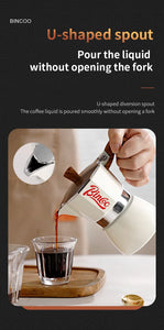 Bincoo Single Valve Coffee Moka Pot Espresso Machine Brewed Coffee Italian Home Outdoor Kitchen Utensils Barista Accessories
