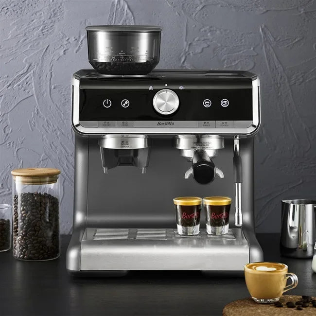 Integrated Grinder Coffee Machine Commercial Semi-automatic Espresso Machine Steam Milk Frother Multi-function Coffee Machine