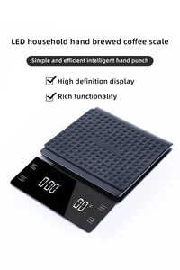 Coffee Scale with Timer 0.1g High Precision Digital Rechargeable for Pour-Over Coffee Espresso Portable Scale for Kitchen Use