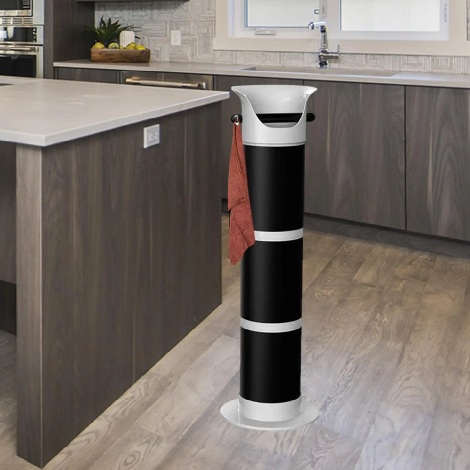 Coffee Knock Box Practical Espresso Dump Bin Collection Box Floor Standing Knockbox for Kitchen Coffee Shop Household Restaurant