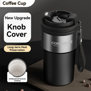 Coffee Cup Cold And Hot Insulated With Filter Chamber Office And Leisure Stainless Steel Cup  Ice Cubes Hold