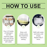 Coffee Machine Cleaner 100ml Espresso Coffee Maker Cleaner Coffee Maker Liquid Cleaner Descaler Beverage Stain Remover