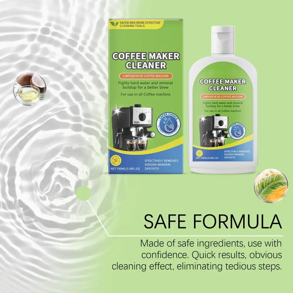 Coffee Machine Cleaner 100ml Espresso Coffee Maker Cleaner Coffee Maker Liquid Cleaner Descaler Beverage Stain Remover