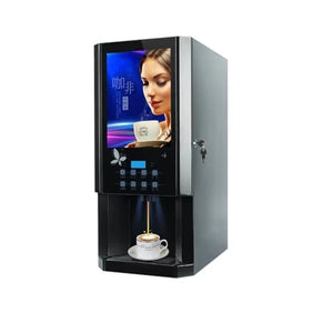 Automatic 3 hot 3 cold instant coffee machine self-service drinks fully automatic coffee vending machine