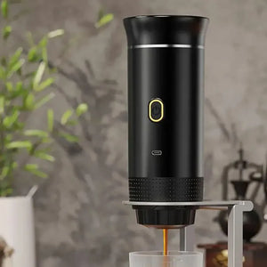 Portable 3-In-1 Coffee Machine Hot And Cold Water Manual Espresso Machine Compatible With Capsules And Powders Of All Sizes