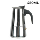 Coffee Maker Pot Moka Coffee Maker Stainless Steel 2/4/6/9 Cups Mocha Espresso Latte Stovetop Filter Coffee Pot for Kitchen