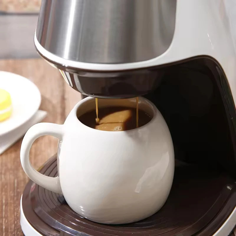 High-Quality Commercial Espresso Machine - Coffee Pod Compatible, Portable, Stainless Steel, Fast Brew, Easy Use/Clean