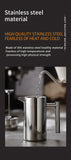 BINCOO 350ml/800ml/1000ml Coffee Maker Pot French Press Coffee Maker Stainless Steel Double Walled Insulated Coffee Maker Pot
