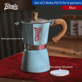 Bincoo Single Valve Coffee Moka Pot Espresso Machine Brewed Coffee Italian Home Outdoor Kitchen Utensils Barista Accessories