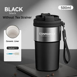 Coffee Cup Cold And Hot Insulated With Filter Chamber Office And Leisure Stainless Steel Cup  Ice Cubes Hold