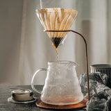 Coffee Dripper V Shaped Pour Over Coffee Pot Hand Brewing Pots Coffee Filter Cup Coffee Kettle Dripper Stand Coffee Maker Set