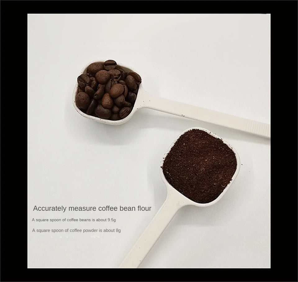 Coffee Measuring Spoon Dual-purpose Bean Spoon Pressed Powder Spoon Coffee Stirrer Machine Coffeeware Coffee Scoops Coffeeware