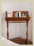 Solid Wood Art Shelf Display Stand Living Room Floor Display Rack Magazine Rack Organizer Small Bookcase Room Wooden Furniture