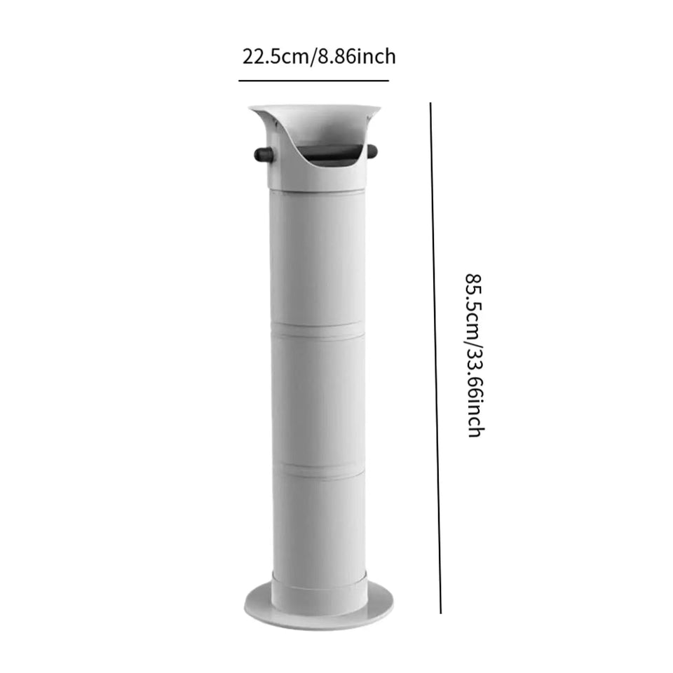 Coffee Knock Box Practical Espresso Dump Bin Collection Box Floor Standing Knockbox for Kitchen Coffee Shop Household Restaurant