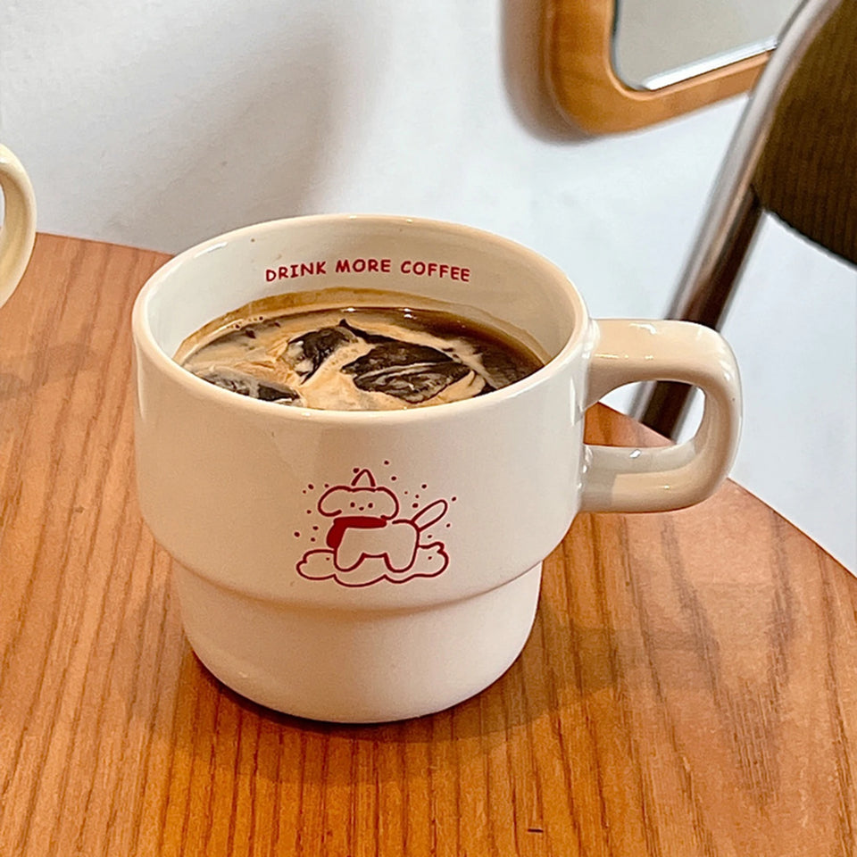 Drink More Coffee Cup Personalized Fashionable Tea Coffee Cup For Home Party