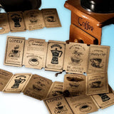 125piece Scrapbook Paper Coffee Business Planner Kit Professional Coffee Shop Worksheets Log Sheets Notebooks Memo Collage