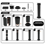 Coffee Knock Box Practical Espresso Dump Bin Collection Box Floor Standing Knockbox for Kitchen Coffee Shop Household Restaurant