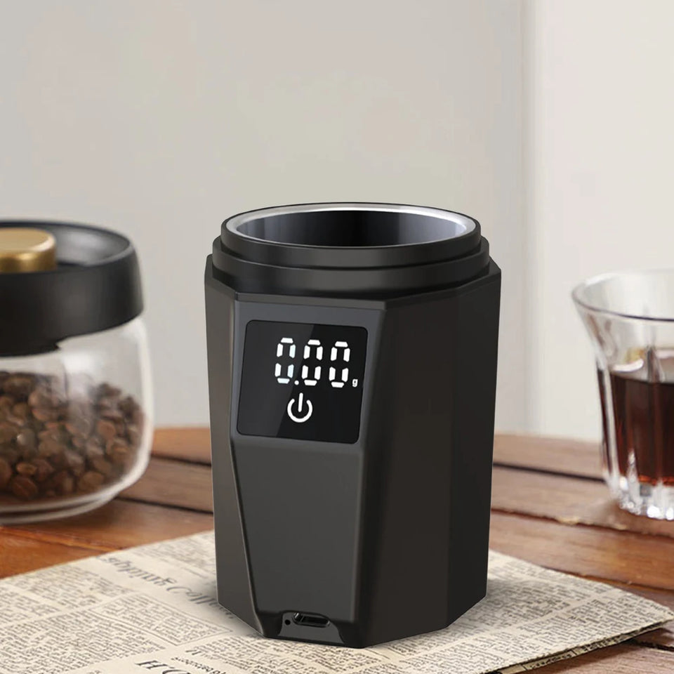 Coffee Weighting LCD Kitchen Espresso Drip Coffee Electronic Weighing Scale Coffee Dosing Cup Compatible with 58mm Portafilter