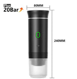 Portable 3-In-1 Coffee Machine Hot And Cold Water Manual Espresso Machine Compatible With Capsules And Powders Of All Sizes